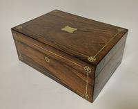 Victorian Rosewood Inlaid Vanity Box (4 of 14) Victorian Rosewood Inlaid Vanity Box (4 of 14)