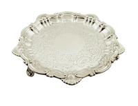Antique Victorian Sterling Silver 6" Card Tray 1891 (7 of 9) Antique Victorian Sterling Silver 6" Card Tray 1891 (7 of 9)