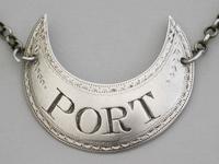George III Crescent Silver Wine Label 'port', By Phipps & Robinson, London, 1795 (4 of 7) George III Crescent Silver Wine Label 'port', By Phipps & Robinson, London, 1795 (4 of 7)
