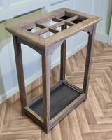 Arts and Crafts Oak Stick or Umbrella Hall Stand