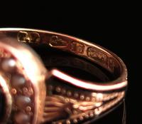 Antique Victorian Mourning Ring, 15ct Gold, Black Enamel & Seed Pearl, Agate Forget me Not (13 of 13) Antique Victorian Mourning Ring, 15ct Gold, Black Enamel & Seed Pearl, Agate Forget me Not (13 of 13)