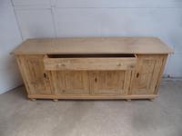 Large 2 Metre Antique Pine 4 Door Dresser Base / TV Stand to wax / paint (6 of 8) Large 2 Metre Antique Pine 4 Door Dresser Base / TV Stand to wax / paint (6 of 8)