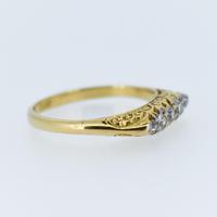 Antique Victorian Old Cut Diamond Five Stone 18k 18ct Yellow Gold Scroll Ring (5 of 9) Antique Victorian Old Cut Diamond Five Stone 18k 18ct Yellow Gold Scroll Ring (5 of 9)