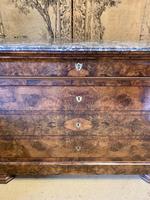 Frech 19th Century Burr Walnut Commode with Marble Top (3 of 7) Frech 19th Century Burr Walnut Commode with Marble Top (3 of 7)