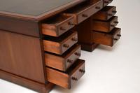Antique Victorian Mahogany Leather Top Partners Desk (3 of 12) Antique Victorian Mahogany Leather Top Partners Desk (3 of 12)