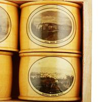Set of Mauchline Ware Napkin Rings (4 of 8) Set of Mauchline Ware Napkin Rings (4 of 8)