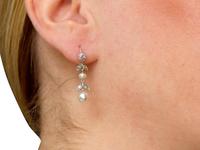 0.56ct Diamond & Natural Pearl, 9ct Yellow Gold Drop Earrings - Antique c.1880 (9 of 9) 0.56ct Diamond & Natural Pearl, 9ct Yellow Gold Drop Earrings - Antique c.1880 (9 of 9)