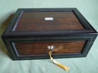 Large Inlaid Rosewood Jewellery – Work Box + Tray c.1840 (4 of 12) Large Inlaid Rosewood Jewellery – Work Box + Tray c.1840 (4 of 12)