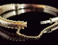 Antique Edwardian 9ct Gold Bangle, Floral Engraved (14 of 14) Antique Edwardian 9ct Gold Bangle, Floral Engraved (14 of 14)