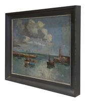 Claude Kitto - Oil on Canvas - A Devon Harbour (2 of 3) Claude Kitto - Oil on Canvas - A Devon Harbour (2 of 3)