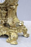 French Bronze Gilt Rococo Style Mantel Clock by Vincenti (5 of 8) French Bronze Gilt Rococo Style Mantel Clock by Vincenti (5 of 8)