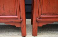 Excellent Pair of Chinese Red Lacquered Cabinets / Cupboards c.1900 (13 of 15) Excellent Pair of Chinese Red Lacquered Cabinets / Cupboards c.1900 (13 of 15)
