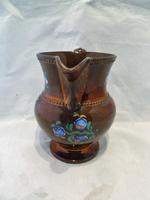 Charming 19th Century Copper Lustre Floral Jug (2 of 7) Charming 19th Century Copper Lustre Floral Jug (2 of 7)
