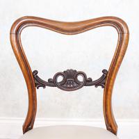 4 Walnut Balloon Dining Chairs 19th Century (5 of 12) 4 Walnut Balloon Dining Chairs 19th Century (5 of 12)