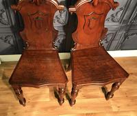 Pair of Victorian Mahogany Hall Chairs 318 (12 of 14) Pair of Victorian Mahogany Hall Chairs 318 (12 of 14)