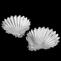 Antique Victorian Solid Silver Pair of Butter Dishes, Shell Design - Josiah Williams & Co 1894 (5 of 13) Antique Victorian Solid Silver Pair of Butter Dishes, Shell Design - Josiah Williams & Co 1894 (5 of 13)