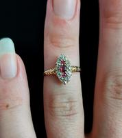 Victorian Ruby & Diamond Navette Ring (12 of 14) Victorian Ruby & Diamond Navette Ring (12 of 14)