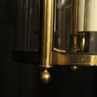 French Gilded Pair of Convex Triple Light Lanterns c.1930 (9 of 10) French Gilded Pair of Convex Triple Light Lanterns c.1930 (9 of 10)