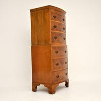 Antique Georgian Style Burr Walnut Chest on Chest (4 of 9) Antique Georgian Style Burr Walnut Chest on Chest (4 of 9)