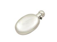 Antique Edwardian Sterling Silver 4" Hip Flask 1905 (5 of 7) Antique Edwardian Sterling Silver 4" Hip Flask 1905 (5 of 7)