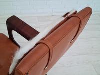 Danish armchair, cowhide, cognac leather, 1970s (12 of 20) Danish armchair, cowhide, cognac leather, 1970s (12 of 20)