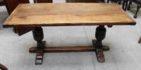 1900's Slim Oak Refectory Table with bulbous legs (2 of 3) 1900's Slim Oak Refectory Table with bulbous legs (2 of 3)