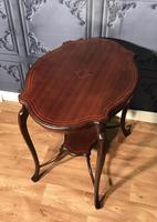 Edwardian Inlaid Mahogany Occasional Table c1900 (8 of 12) Edwardian Inlaid Mahogany Occasional Table c1900 (8 of 12)