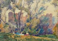 Outstanding 20thc Signed Autumn Landscape Castle Ruin Watercolour Painting (5 of 11) Outstanding 20thc Signed Autumn Landscape Castle Ruin Watercolour Painting (5 of 11)