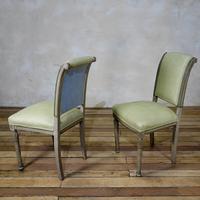 Pair of French Painted Louis XVI Style Side Chairs (3 of 12) Pair of French Painted Louis XVI Style Side Chairs (3 of 12)