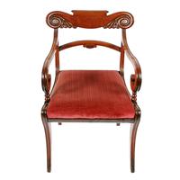 Georgian Mahogany Sabre Leg Chair (2 of 8) Georgian Mahogany Sabre Leg Chair (2 of 8)