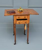 Regency Satinwood Pembroke Work / Lamp / Side Table (2 of 10) Regency Satinwood Pembroke Work / Lamp / Side Table (2 of 10)