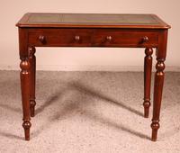 Small Mahogany Writing Table 19th Century England (8 of 8) Small Mahogany Writing Table 19th Century England (8 of 8)