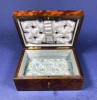 Victorian French Burr Cedar Jewellery Box with Original Interior (3 of 9) Victorian French Burr Cedar Jewellery Box with Original Interior (3 of 9)