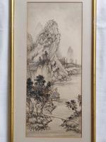 Three Japanese original ink/ watercolour lanscape paintings circa mid. 20th Century (19 of 20) Three Japanese original ink/ watercolour lanscape paintings circa mid. 20th Century (19 of 20)