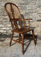 Pair of Antique Broad Arm Windsor Chairs (26 of 28) Pair of Antique Broad Arm Windsor Chairs (26 of 28)