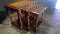 Jacobean Style Oak Nest of 3 Tables (2 of 4) Jacobean Style Oak Nest of 3 Tables (2 of 4)