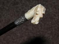Antique Repousse Silver Intricately Carved Horse's Head Park Whip / Showing Cane (12 of 14) Antique Repousse Silver Intricately Carved Horse's Head Park Whip / Showing Cane (12 of 14)