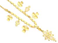 3.45ct Opal & 0.27ct Diamond, 22ct Yellow Gold Necklace - Antique c.1890 (5 of 9) 3.45ct Opal & 0.27ct Diamond, 22ct Yellow Gold Necklace - Antique c.1890 (5 of 9)