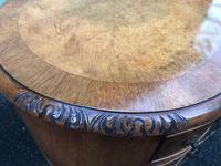 Antique Walnut & Burr Walnut Kidney Shaped Desk (10 of 13) Antique Walnut & Burr Walnut Kidney Shaped Desk (10 of 13)