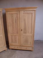 Quality Pair of Antique Pine Traditional Knockdown Wardrobes to wax / paint (5 of 11) Quality Pair of Antique Pine Traditional Knockdown Wardrobes to wax / paint (5 of 11)