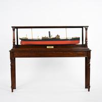 Fine Cased Presentation Builder’s Model of the S.S.Tamaqua Cargo Ship, Launched in Glasgow in 1910 + Built by Napier & Miller