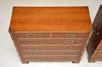 Pair of Yew Wood Military Campaign Style Chests (10 of 14) Pair of Yew Wood Military Campaign Style Chests (10 of 14)