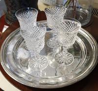 Set of Four Large Waterford Wine Goblets (3 of 8) Set of Four Large Waterford Wine Goblets (3 of 8)