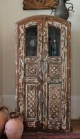 Unique Tall Two Door Teak & Painted Cabinet (8 of 16) Unique Tall Two Door Teak & Painted Cabinet (8 of 16)