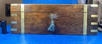 Victorian Brass-bound Walnut Writing Slope with Secret Drawers (33 of 39) Victorian Brass-bound Walnut Writing Slope with Secret Drawers (33 of 39)