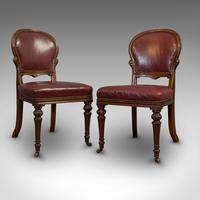 Pair of Antique Chairs, Walnut, Leather, Seat, Doveston, Bird & Hull, Victorian (7 of 12) Pair of Antique Chairs, Walnut, Leather, Seat, Doveston, Bird & Hull, Victorian (7 of 12)