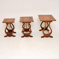 Antique Regency Style Figured Walnut Nest of Tables (2 of 12) Antique Regency Style Figured Walnut Nest of Tables (2 of 12)