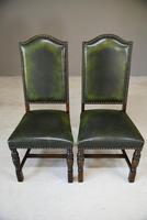 Pair of Jaycee Leather Oak Dining Chairs (3 of 5) Pair of Jaycee Leather Oak Dining Chairs (3 of 5)