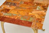 1950’s Vintage Brass & Onyx Side Table (4 of 5) 1950’s Vintage Brass & Onyx Side Table (4 of 5)