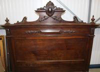 1900's King Size Carved Oak Empire Style Bed Frame (4 of 4) 1900's King Size Carved Oak Empire Style Bed Frame (4 of 4)